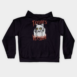 death metal taylors cat version Kids Hoodie